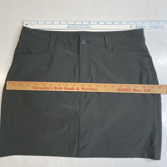 Eddie Bauer Active Skort Womens 8 Golf Tennis Gray Pockets Skirt/Shorts EUC - Picture 3 of 10